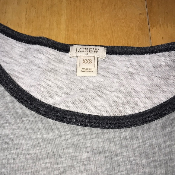 J Crew Factory Three Quarter Sleeve Striped Top - Picture 2 of 2